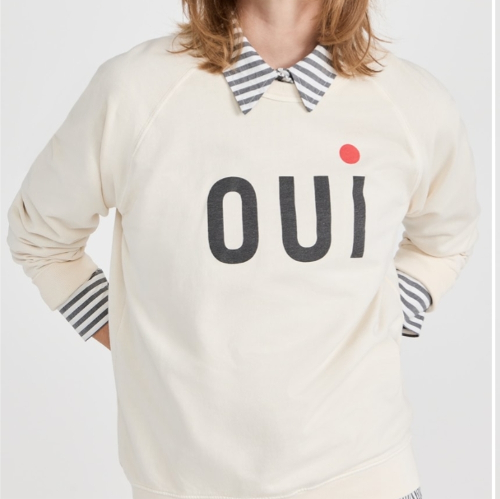 Clare V designer sweatshirt,